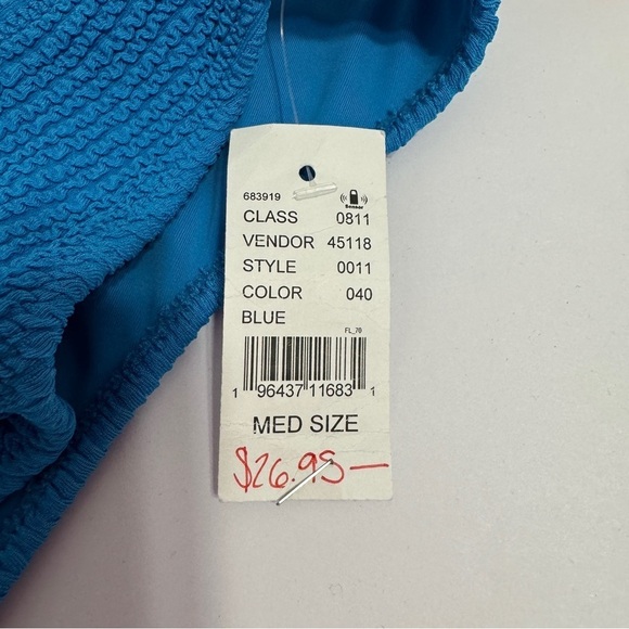 Roxy & LA Hearts Bikini Set Medium – Colorblock Bralette & Textured Bottoms - Picture 5 of 7